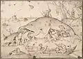 Pieter Bruegel, Velká ryba žere malé, 1556