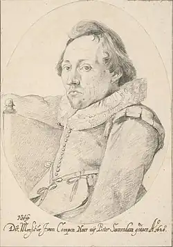 Pieter Saenredam v roce 1628 od Jacoba van Campena