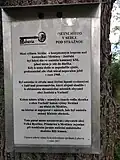 Informační tabule na místě
