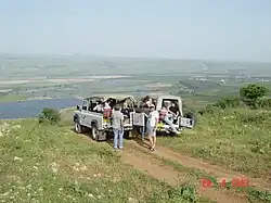 Pohled z náhorní plošiny u Ramot Naftali na Chulské údolí