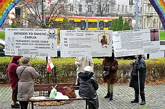 Anti–gender protest in Warsaw, Poland