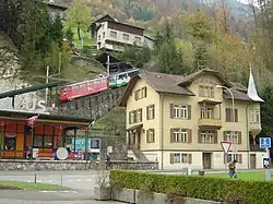 Alpnachstad, dolní stanice Pilatusbahn