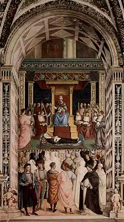Pius II. svatořečí Kateřinu Sienskou