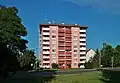 Rotes Hochhaus