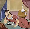 Bedřich Piskač Čtoucí dívka (1926)