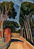 Bedřich Piskač Cesta v Antibes (1929)