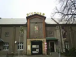 Průčelí pivovaru