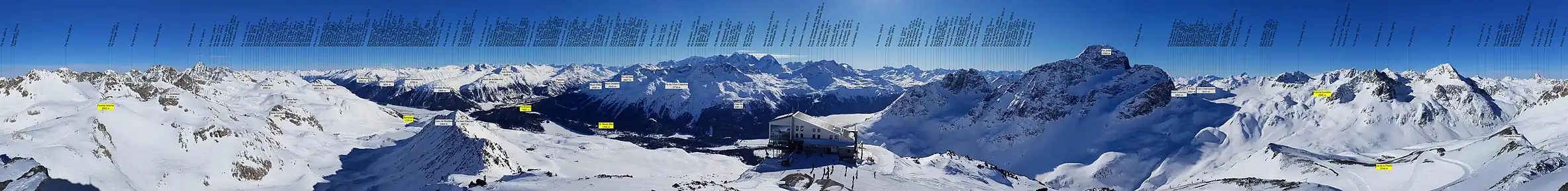 360°-Panorama z Piz Nair