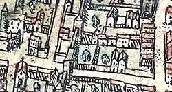 Brána na plánu kolem roku 1530