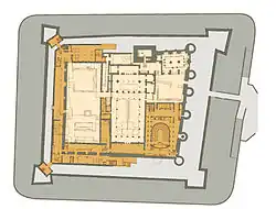 Aljaferia, půdorys