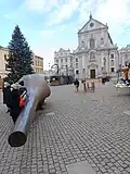 Instalace díla na náměstí
