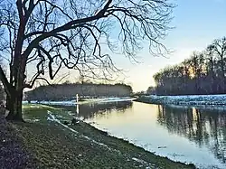 Ústí Pleißy v povodí Elster