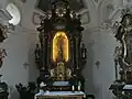Detail hlavního oltáře s krucifixem