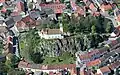 Letecký snímek vrchu Kreuzberg