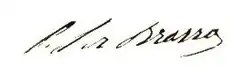Pierre Savorgnan de Brazza – podpis