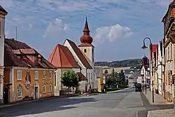 náměstí Míru v Poběžovicích