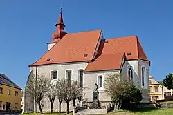 Poběžovice kostel Nanebevzetí Panny Marie září 2021 (4).jpg