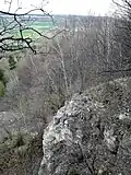 Skalní výchozy v rezervaci