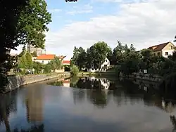 Pohled z hráze