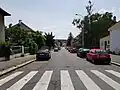 Pohled na ulici od severu.