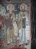 Monastýr Poganovo – sv. Jan Rilský a sv. Joachim z Osogovo, freska