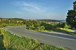 Pohled na místní části Vyšehrad a Cihelna