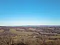 Pohled na S: Drohmberg, Hromadnik, Czorneboh, Hochstein