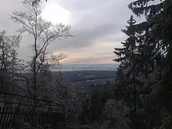 Výhled z vrcholu Třemšína