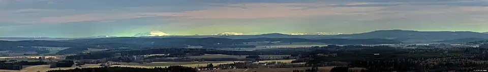 Alpské panorama z úbočí Hradiska nad Poldovkou