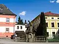 Podklášterní mlýn a socha sv. Prokopa