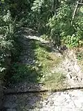 Ztracený potok, úsek bez vody