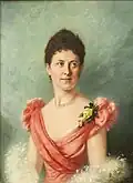 Richard Pollak-Karlin - Dívka v růžových šatech (kol. 1910)
