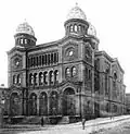 Bydhošť – Nová synagoga vybudovaná v letech 1882–1884 (zbořena v roce 1940).