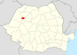 Huedin na mapě