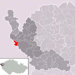 Pomezí nad Ohří na mapě