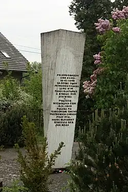 Pomník čs. letcům Bílky a Slatinského (2018)