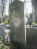 Náhrobek Anežky Hrůzové na hřbitově v Polné