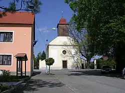 Pohled na kostel