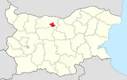 Obština na mapě Bulharska