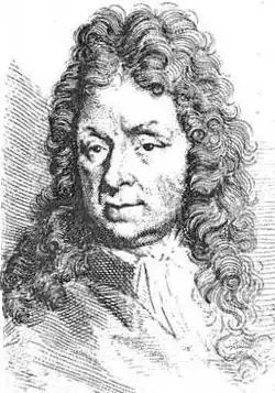 Portrét Melchiora d'Hondecoeter pro historika Arnolda Houbrakena od jeho syna Jacoba.