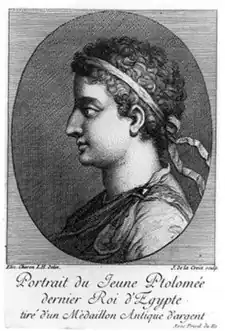 Ptolemaios XIII. medailon