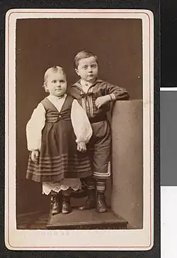Bergliot Ibsen a Erling Bjørnson som barn, 1872–1873