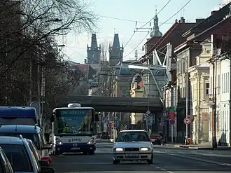 Pospíšilova třída, pohled směrem k centru