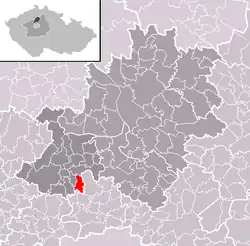 Postřižín na mapě