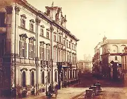 Milano, Palazzo Litta verso il 1870