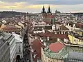 Prašná brána - výhled směr Celetná ulice