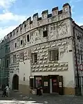 Heydlův dům, diagonální pohled na průčelí