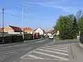 Podchýšská ulice směrem k Písnici