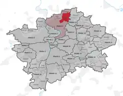 Praha-Ďáblice na mapě