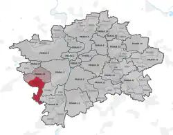 Praha-Řeporyje na mapě